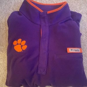 Columbia Clemson Men's Fleece Quater Zip